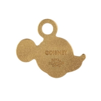 Gilt Dimpled Silhouette Pendant