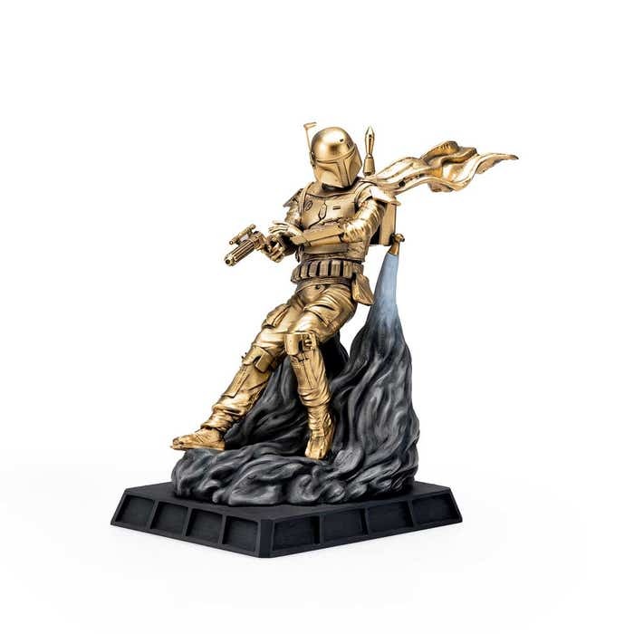 Limited Edition Gilt Boba Fett Battle Ready Figurine