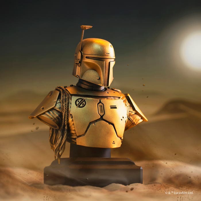 Limited Edition Gilt Boba Fett Bust
